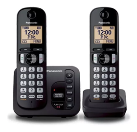 Teléfono Inalámbrico Panasonic Kx Tgc222 Duo Contestador Eco 