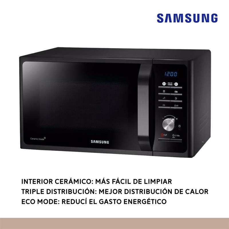 Microondas Samsung Mg23 Black Ceramica 23 Litros Grill - Cosmo Cocina ...